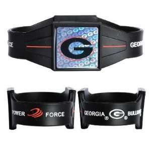  Georgia Bulldogs Black Power Force Silicone Wristband 