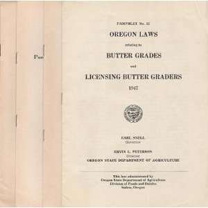  The Laws of Oregon Relating to Butter Grades and 