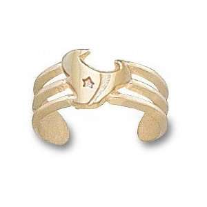  Houston Texans Solid 14K Gold Horn Toe Ring Sports 