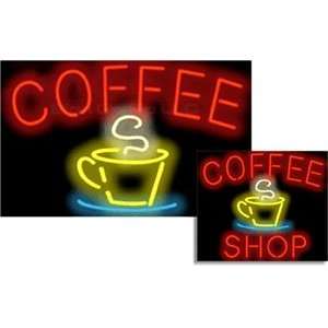  Coffee Neon Sign with optional SHOP