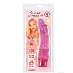  Crystal caribbean #4 w/p 10 function jelly vibe   pink 