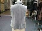 SHEARED SILVER GRAY GREY MINK VEST TOP QUALITY COAT
