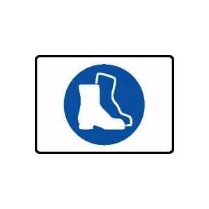  SAFETY SHOES SYMBOL 10 x 14 Plastic Sign: Home 