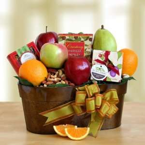 Thanksgiving Fruit & Cookies Holiday Gift Basket  Grocery 