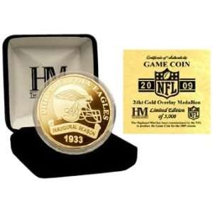    Philadelphia Eagles 24KT 2009 Gold Game Coin
