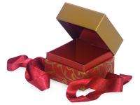 96 Christmas Gift/Favor Boxes w/Ribbons 3 designs!  