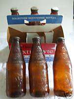 GENESEE FYFE & DRUM 6PK W/CAPS 6 DESIGNS BEER BOTTLES  