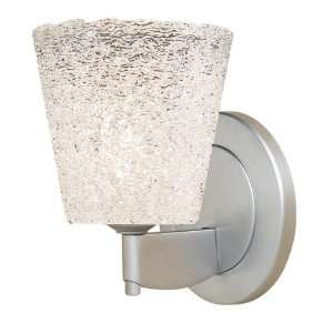   Wall Sconce 101178BZ Bronze White Textured Glass