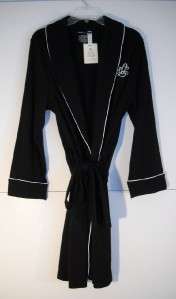 Ralph Lauren Essentials Quilted Accent Robe XL Black 814977  