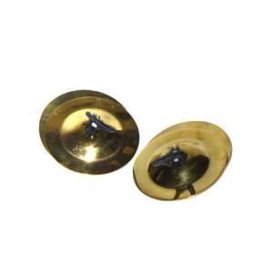    CasaPercussion Plain Finger Cymbals (Gold) Musical Instruments