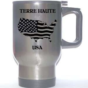  US Flag   Terre Haute, Indiana (IN) Stainless Steel Mug 