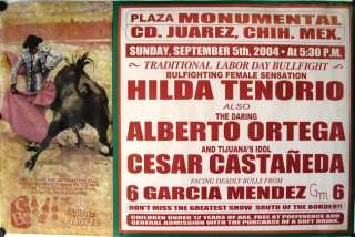 BF03 Bullfight Poster from Mexico, Hilda Tenorio  