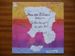   cover Andy Warhol for Tennessee Williams, Glass Menagerie, SEALED LP