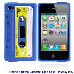  Blue/Yellow Silicone Cassette Tape Case / Skin / Cover for 