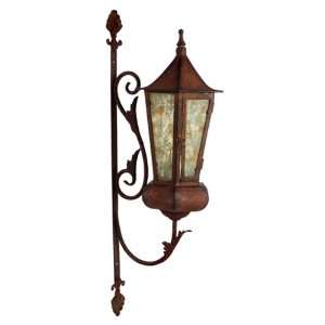   Medieval Wall Lantern with Tendril and Leaf Accents
