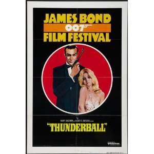  James Bond Film Festival 1975 Re issue Thunderball Folded Movie 