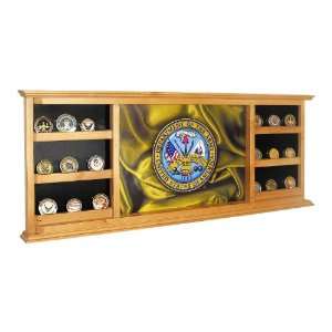  Army Wall Mount Military Coin Display Case: Home & Kitchen
