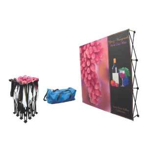  Splash   Pop up instant booth with carrying case and side 