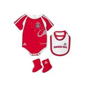Chivas USA Infant Creeper, Bib & Booty Set   Red 24 Months:  