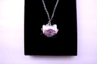 AUTHENTIC Hello Kitty PINK Crystal Locket Necklace ~  