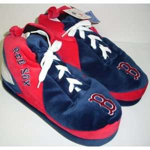  Boston Red Sox MLB Plush Sneaker Slippers: Sports 