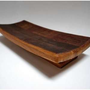  Wine Barrel Serving Tray with Stave Foot: Kitchen & Dining