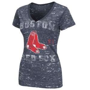  Boston Red Sox Womens Sapphire Navy Heathered/Burnout 