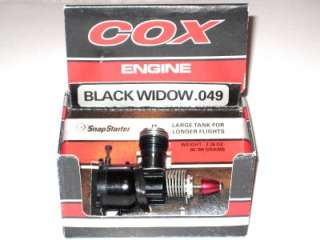 Cox 049 Black Widow Model Airplane Engine  
