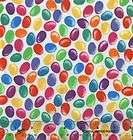 Jelly Beans Candy Candies Jellybeans on White Cotton Fabric Print D565 