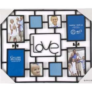   Black Collage Wire Love Frame with 8 Openings: Home & Kitchen