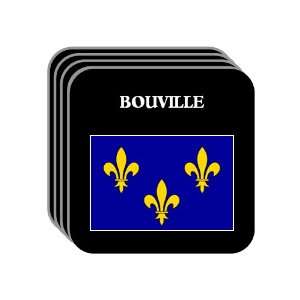  Ile de France   BOUVILLE Set of 4 Mini Mousepad Coasters 