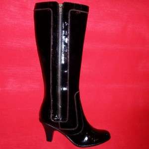   Womens BLAIR Black Knee High Heels Tall Fashion Dress Boots size 8 M