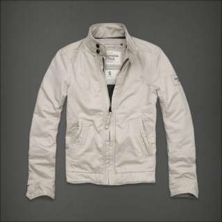 NWT Abercrombie Men Blake Peak Jacket Coat Outwear Stone Size L $160 