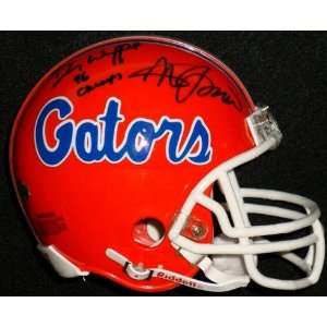 Steve Spurrier & Danny Wuerffel signed Florida Gators mini helmet.