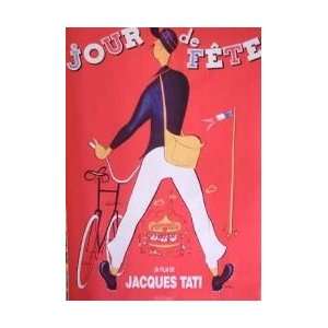   Posters Jour De Fete   Jacques Tati Poster   100x70cm