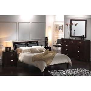  4 piece Madison Bed with night stand, bureau, and mirror 