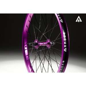  Amber Reign Front Wheel 36h Matte Purple: Sports 