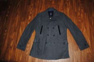 345 NWT MENS BLOOMINGDALES INCORPORATED BY OPERATIONS GRAY PEA COAT 