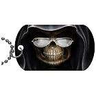 New Ray Ban Grim Reaper Stainless Dog Tag Necklace