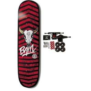  Element Bam Margera Cow Skull Skateboard Complete: Sports 