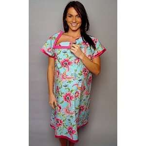   Gownie S/M   Designer Hospital Delivery Gown By Baby Be Mine Maternity