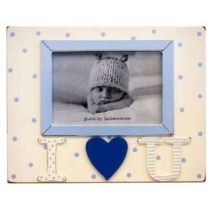  I Love You Picture Frame in Blue Baby