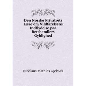   paa Retshandlers Gyldighed Nicolaus Mathias Gjelsvik Books