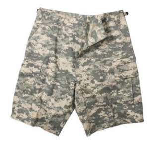 65312 NEW MENS ACU DIGITAL CAMO MILITARY STYLE POLY/COTTON BDU SHORTS 