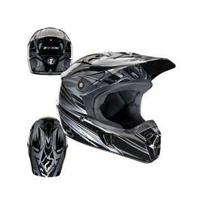  FOX 2010 V2 Hybrid Off Road Motorcycle Helmet BLACK 2XL 