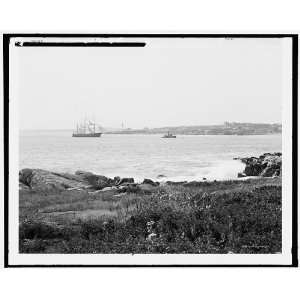  Looking toward Portland head light from Cushing Island 