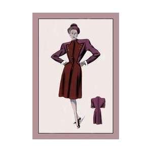  Tailored Fitted Coat 12x18 Giclee on canvas