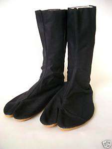 Japanese Tabi Long Boots 25.5cm   Ninja  