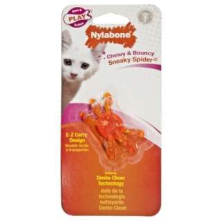 NYLABONE SNEAKY SPIDER   Chewy Bouncy Cat Toy 018214826330  