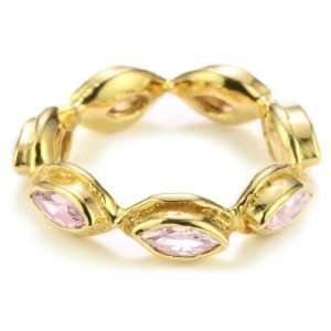  MELINDA MARIA Gwyneth Collection Pink Diamond Ring, Size 
